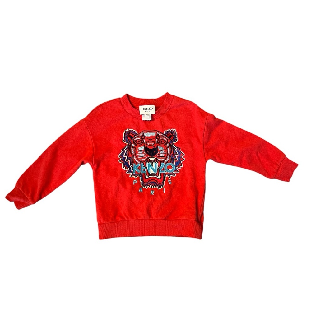 KENZO Toddler unisex red pullover sweatshirt size 3T